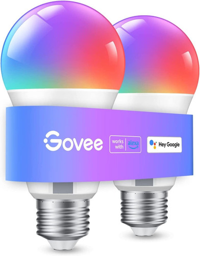 Bombilla De Luz Inteligente Govee, Wifi, Bt, Rgbww , 1 Par