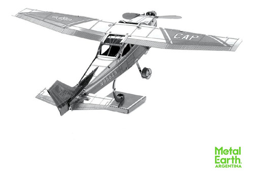 Maqueta Metalica Metal Earth Argentina Cessna Skyhawk 3d