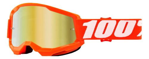 Óculos 100% Strata 2 Espelhado Orange