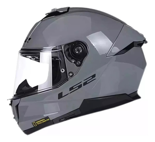 Capacete Ls2 Ff808 Stream 2 Monocolor Nardo Grey Cinza