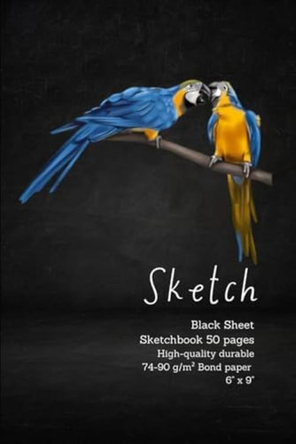 Libro: Black Sheet Sketchbook: Sketch