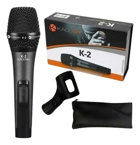 Microfone Com Fio Kadosh K-2 Com Bag Cachimbo Profissional