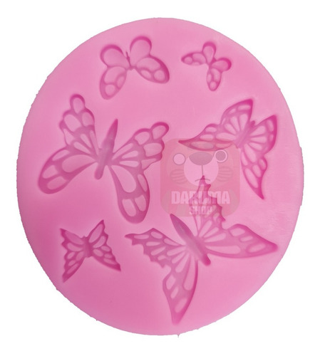 Imagen 6 de 8 de Molde Silicona 6 Mariposas Varios Tamaños Fondant Porcelana