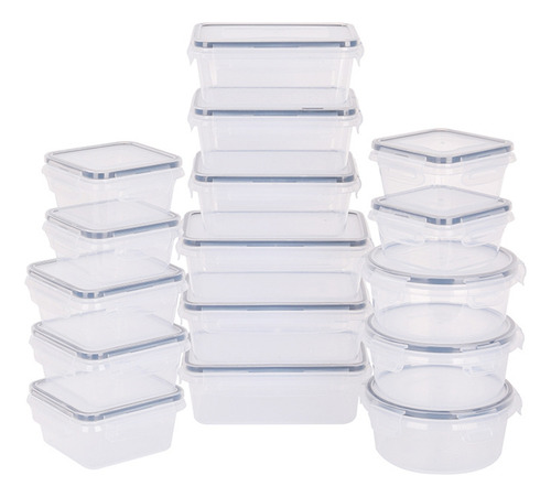 Juego De Recipientes De Almacenamiento De Alimentos De 16 Pi