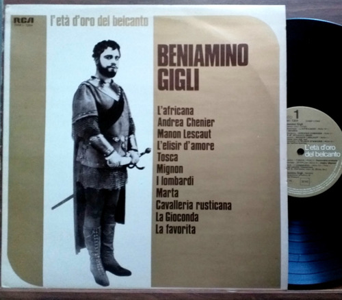 Beniamino Gigli - L'età D'oro Belcanto- Lp Italia 1976 Opera