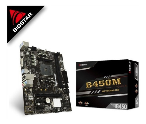 Tarjeta Madre B450mh Biostar Soporta Ryzen R7 5700g