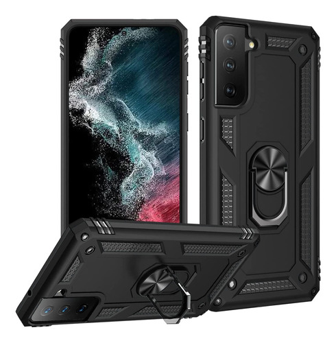 Funda Protector Uso Rudo Con Anillo Magnetico Para Samsung
