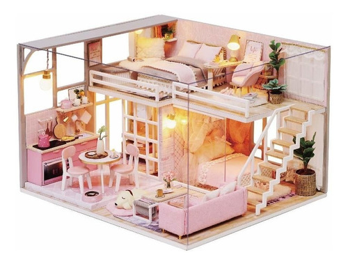 Casa De Muñecas Magqoo 3d En Miniatura Con Muebles, Casa Csñ