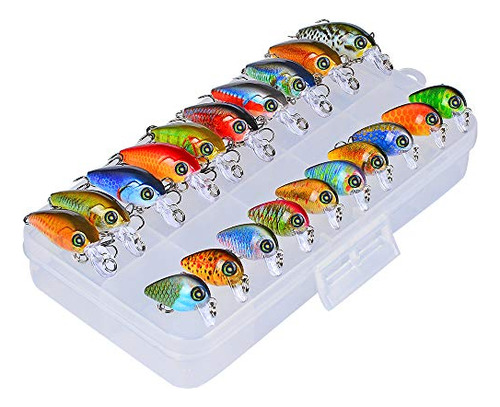 Minikit Señuelos Pesca De Crankbait, De 10 A 20 Piezas, Para