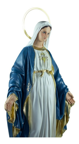 Imagem Escultura Nossa Senhora Das Graças - Colorida 40cm