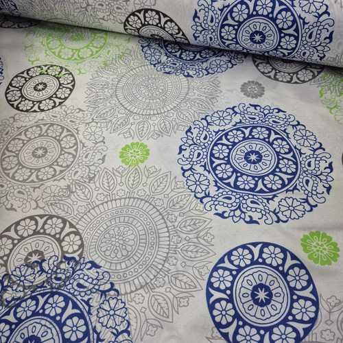 Tela Por Metro Microfibra De 2.4m Ancho 100% Pol X 5metros Mandala