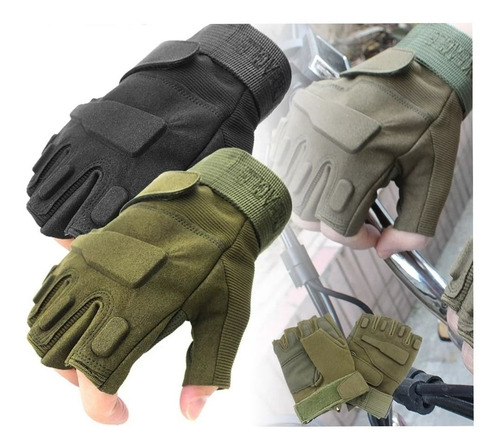 Guantes Militares  Sin Dedos,  Tácticos Acojinados