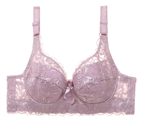 Roupa Íntima Feminina Underwire Lace Thin Plus Bras, Sutiã A