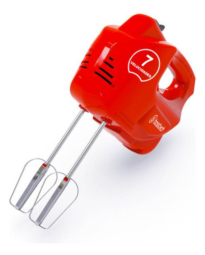 Batidora De Mano Bosstech M1 200 Watts 7 V Color Rojo