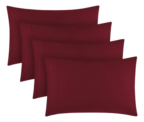 Juego De Fundas De Almohada De Lujo 1800 Microfibra