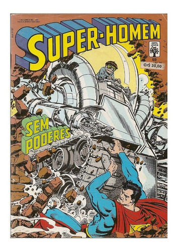 Hq Super-homem Nº 69 - Terror Na Cidade Das Ilusões