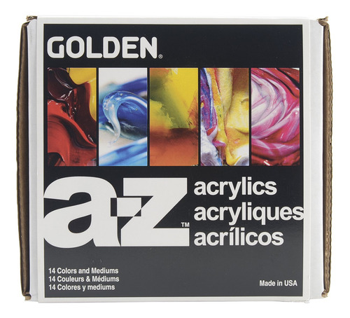 Golden A-z - Juego De Iniciacion De Pintura Acrilica De Cuer