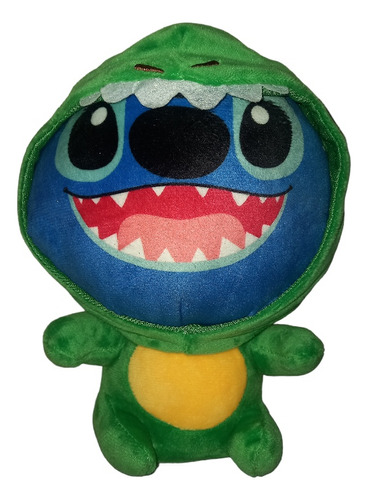 Stitch Peluche 22cm Aprox Disfrazado Dinosaurio T Rex 