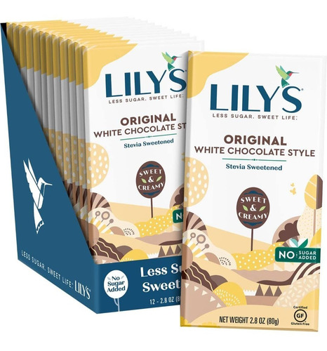 Lilys - Dulces Endulzados Con Stevia, Sin Azúcar Añadida