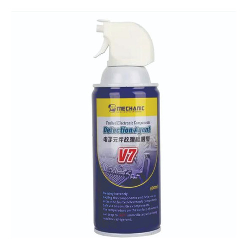 Agente Refrigerante Detección De Cortos V7 Mechanic 400ml 