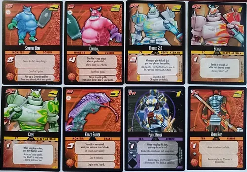 Cartas Colección Anime Hack Enemy Juego Rpg Manga Game Mesa