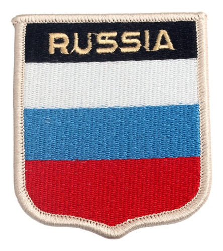 25 Parches Apliques Banderas Bordadas Del Mundo Rusia