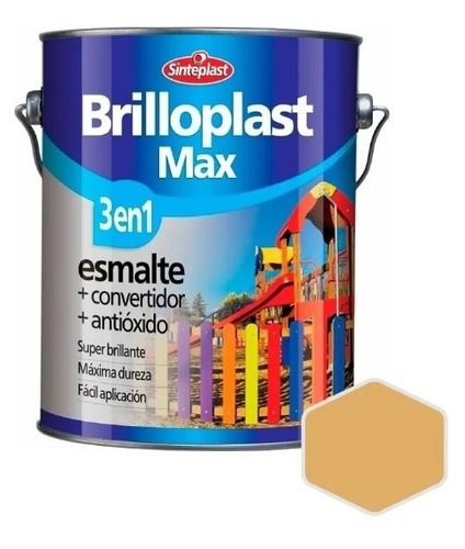 Esmalte Brilloplast Max 3en1 Convertidor Sinteplast 1 Litro