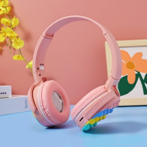 Auriculares Inalambricos C/ Pop It Seisa Bluetooth P361 Color Rosa
