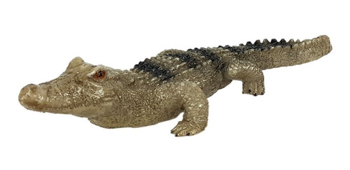 Jacaré Em Resina 29 Cm Crocodilo Decorativo 
