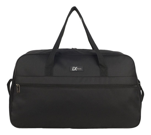 Sacola De Viagem Polo King Grande 1 Bolso Preto - Luxcel