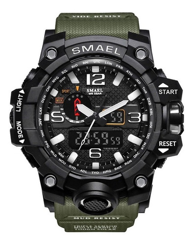 Reloj Deportivo Smael Táctico® 1545d Army Green 