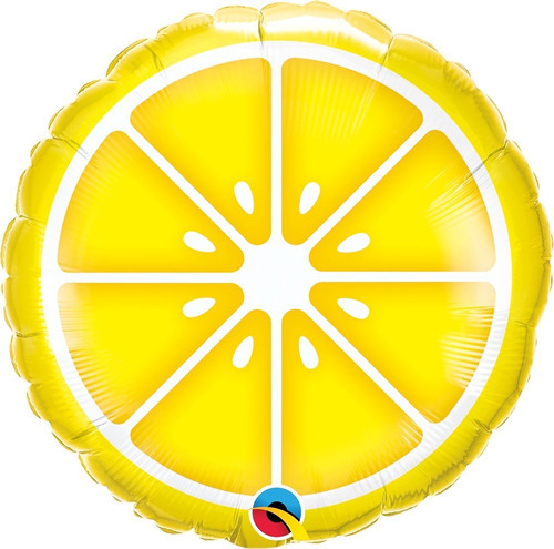 Balão Metalizado Redondo Limão 18 Polegadas Qualatex #10457