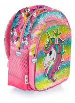 Comprar Mochila Escolar Espalda Grande Unicornio Lentejuelas Infantiles Bolso Mochilas Escolares Jardin Pulgadas Bolsillos Porta Botella Pvc Reforzada Colgar Con Relieve Primaria