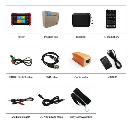 Probador De Cámara Ip 4k, 8mp, Cctv, Iptv, 4 Pulgadas, Mini