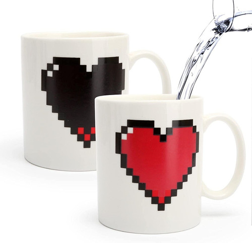 Pixel Heart Morph Mug 12oz