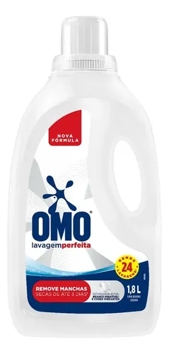 Lava Roupas Liquido Omo Lavagem Perfeita 1,8L