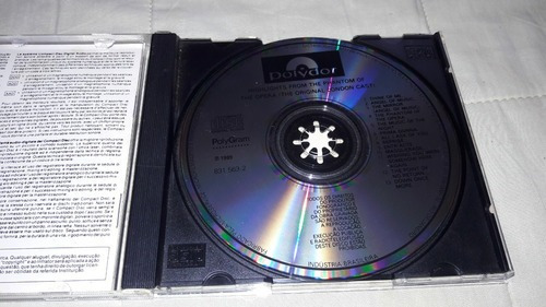 Cd The Phantom Of The Opera - Andrew Lloyd Webber (Usado)