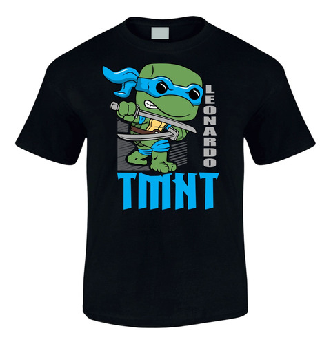 Camiseta Tortugas Ninja Leonardo Edicion Black Series Pop Fk