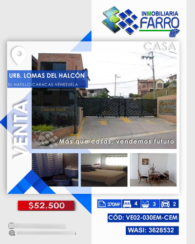 Se Vende Casa En El Hatillo/ Edo Miranda  Ve02-030em-cem