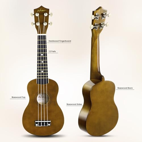 Adm Ukelele Soprano Para Principiantes 21 Pulgadas De