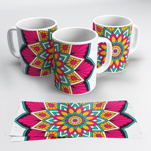 Diseño Plantillas Sublimación  Jpg Tazas Mandalas + Regalos