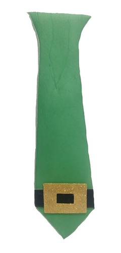 Corbata San Patricio Verde Con Cinta Y Hebilla Cotillon