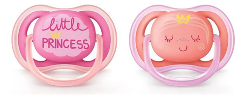 Chupetes X2 Ultra Air Princess 6-18 M Bebes Philips Avent