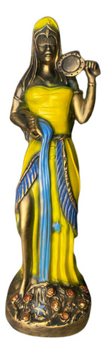 Imagem Orixá Oxum Estatua 40cm Cor Amarelo