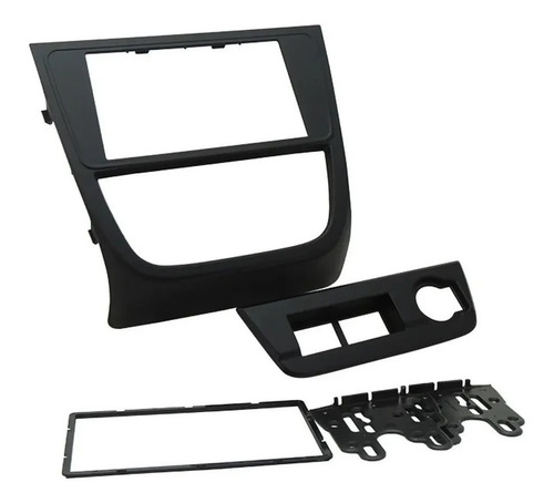 Imagem 2 de 4 de Moldura 2 Din Gol Voyage Saveiro G5 09/11 Preto Fiamon 2372