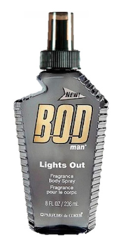 Body Splash Bod Man Lights Out 236ml - mL a $20