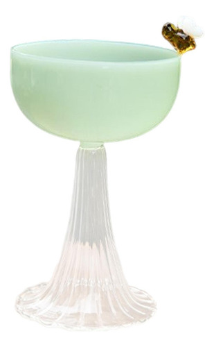 Vasos Para Beber Postre Copa Helado Base Transparente Verde