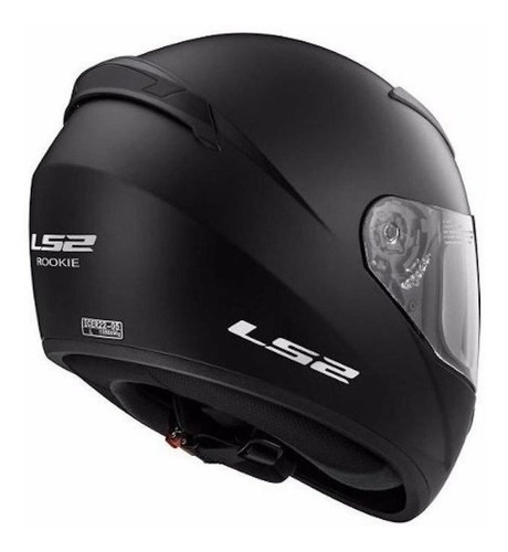 Imagen 3 de 3 de Casco para moto integral LS2 Rookie FF352 matt black solid talle XXL