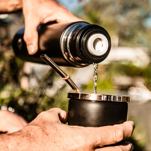 Mate Térmico Con Bombilla Acero Inoxidable Pura Litoral