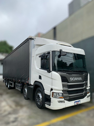 Scania P320 B 8x2 Bitruck 2019 Baú Sider 11 Metros Impecável